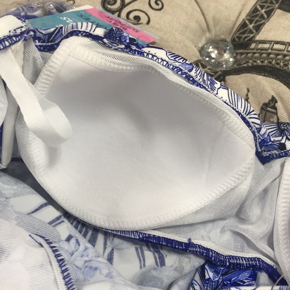 Swim Solutions Royal Affair Strapless Swim Top - Picture 8 of 9